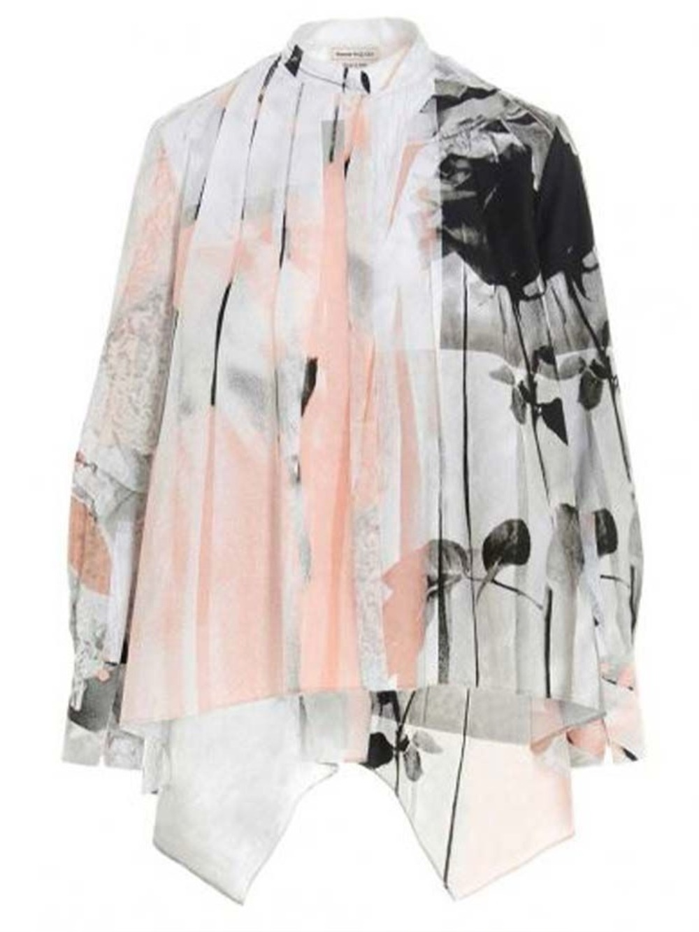 Alexander McQueen White Oversize All Over Print Shirt,